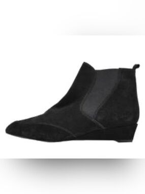 Stuart Weitzman Suede Chelsea Beatle Boots